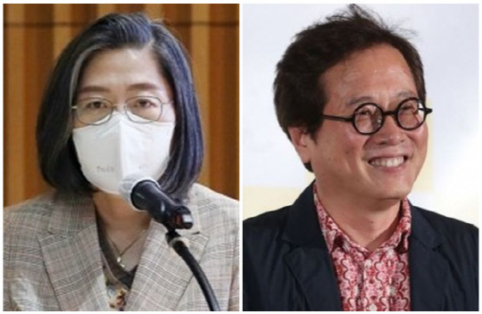 이수정(왼쪽) 경기대 범죄심리학과 교수와 맛 칼럼니스트 황교익씨. 연합뉴스